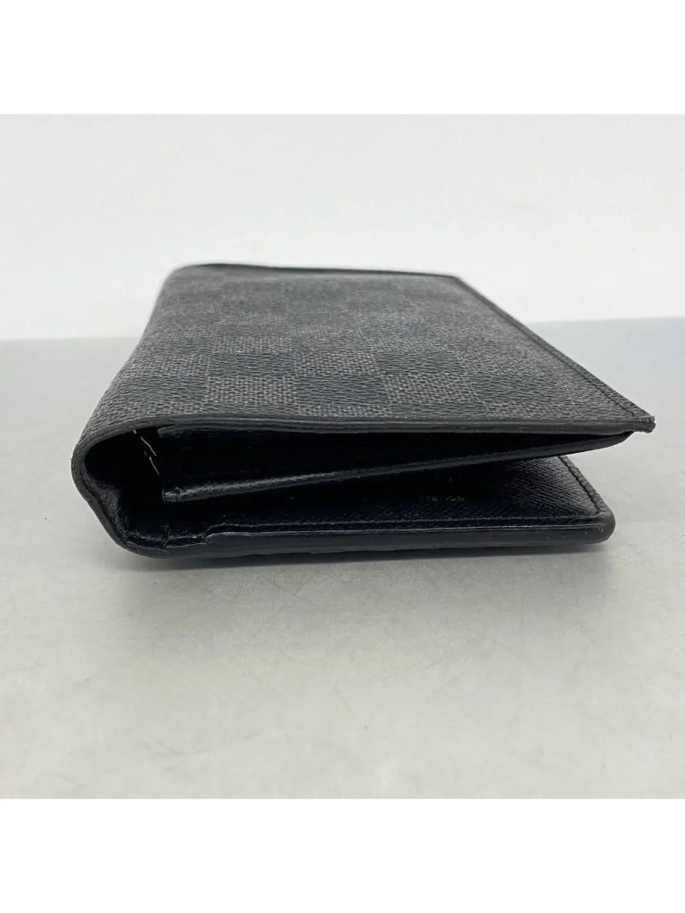 Louis Vuitton Wallet Damier Graphite Portefeuille Brazza Black Gray Vintage